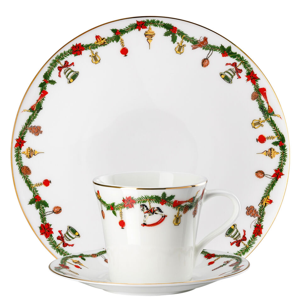 Hutschenreuther Collection Nora Christmas plate and cup
