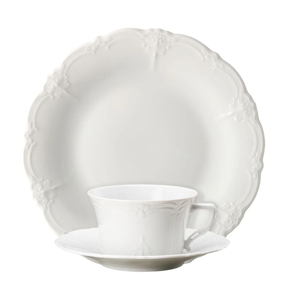 Dinner Plate and Coffee Cup on Saucer by Hutschenreuther 