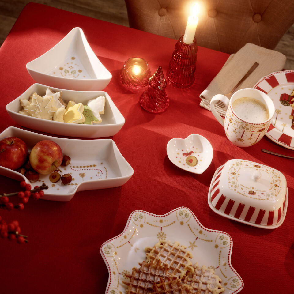 A table laid for Christmas with Christmas tableware from Christmas Love