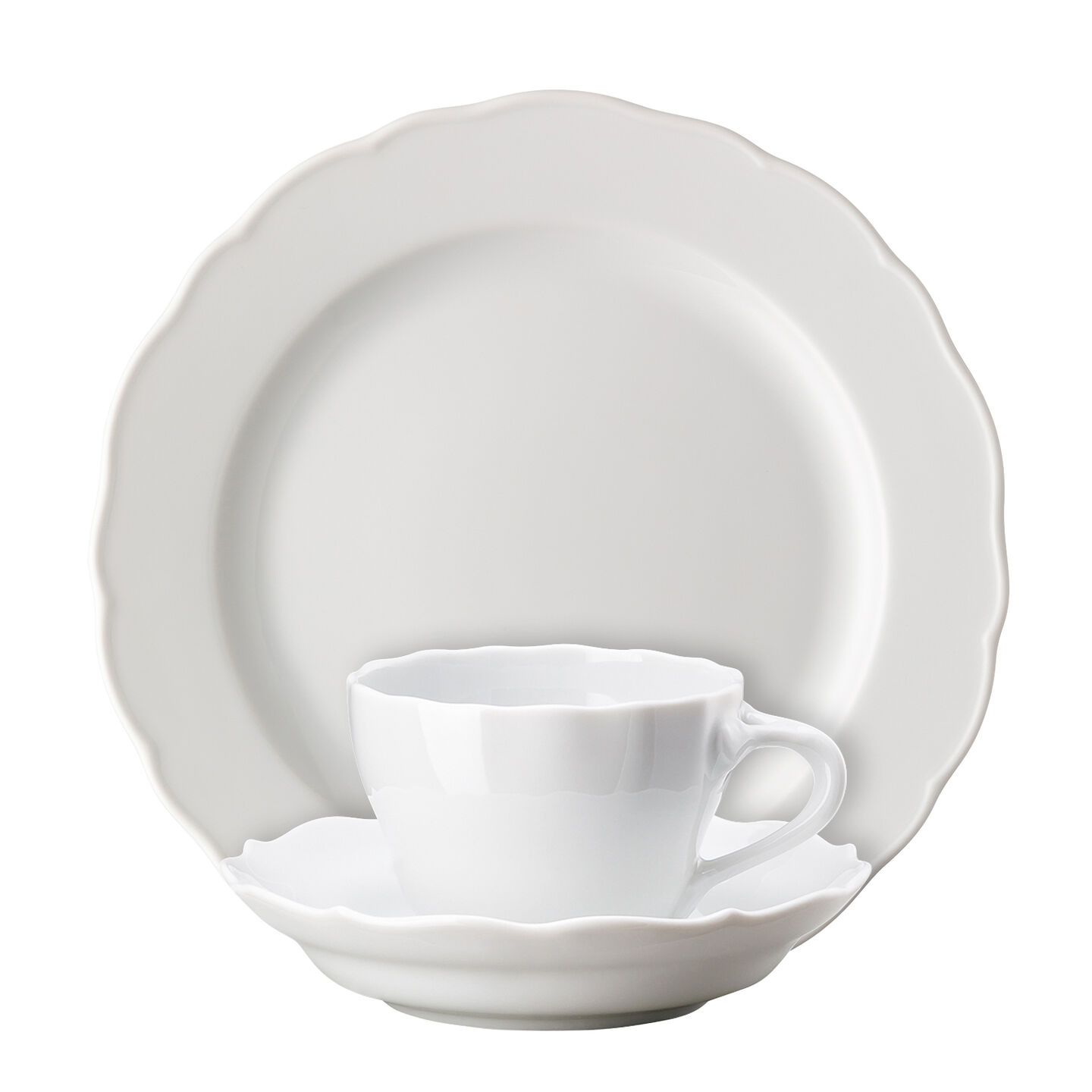 Hutschenreuther Maria Theresia cup with saucer and plate.