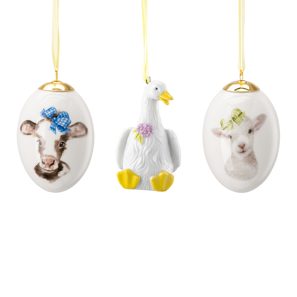 Hutschenreuther Easter Figurines piglet and bunny