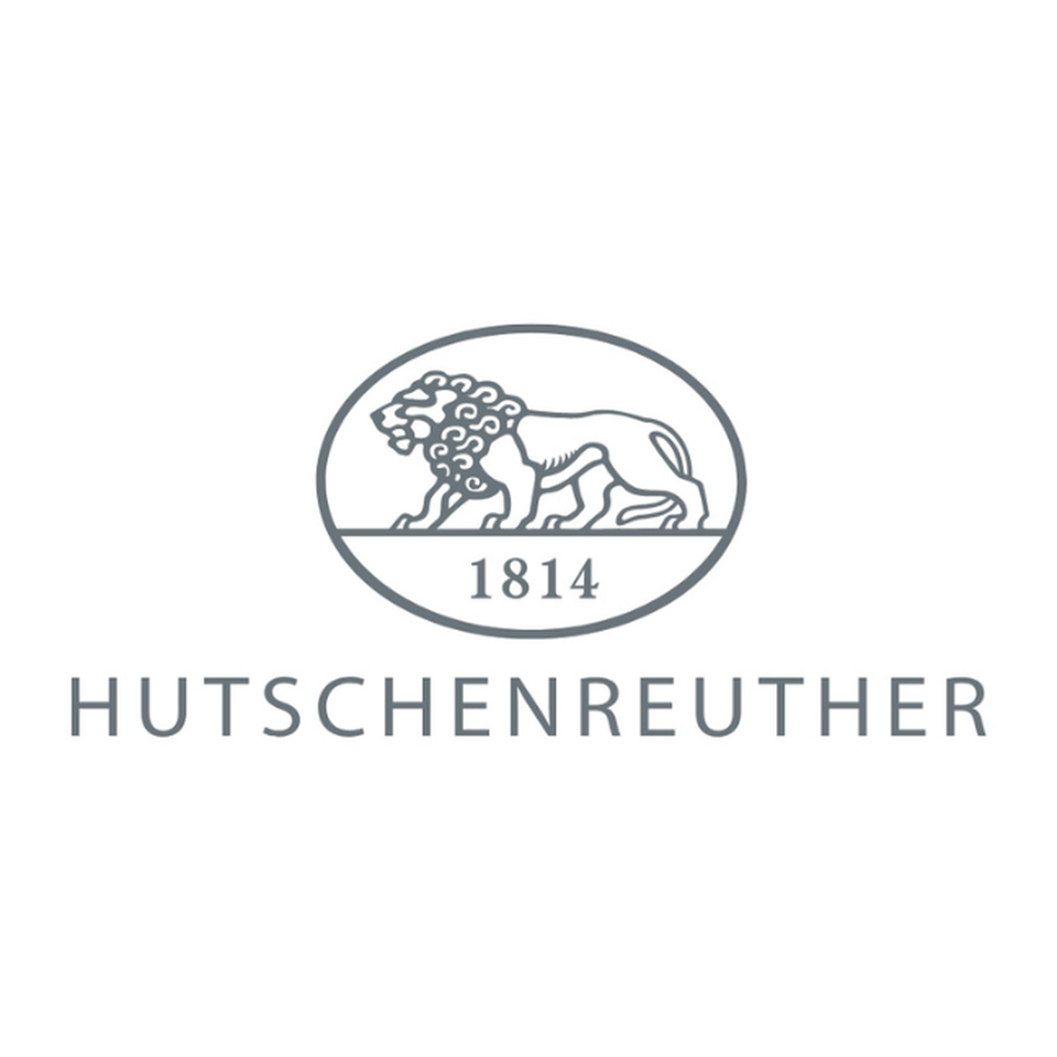 Hutschenreuther logo with lion and founding year 1814.