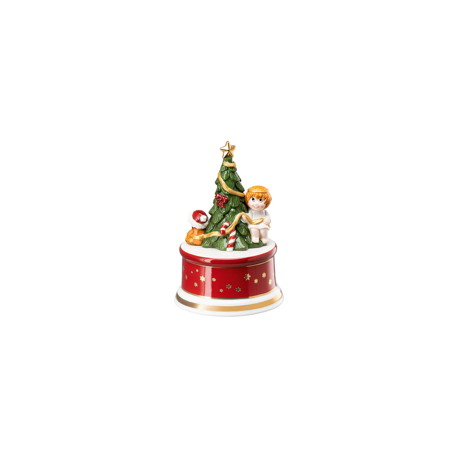 Hutschenreuther Am Weihnachtslieder Spieluhr Porzellan, klein,