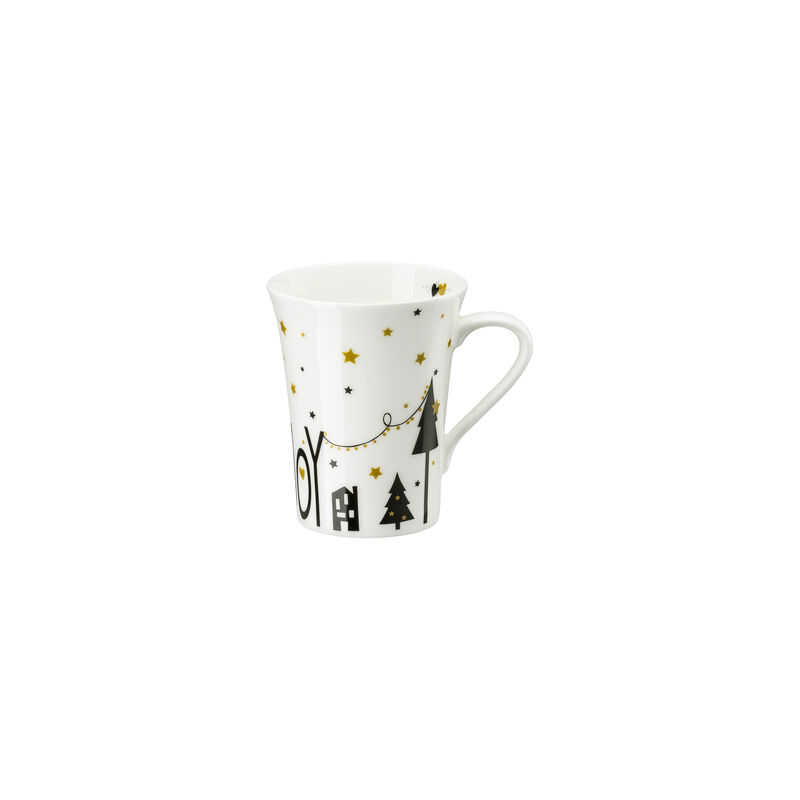 Divertente tazza da caffè con segno di cacao caldo, tazza da caffè in ceramica invernale da 325 ml, tazza da tè bianca regalo per donne uomini
