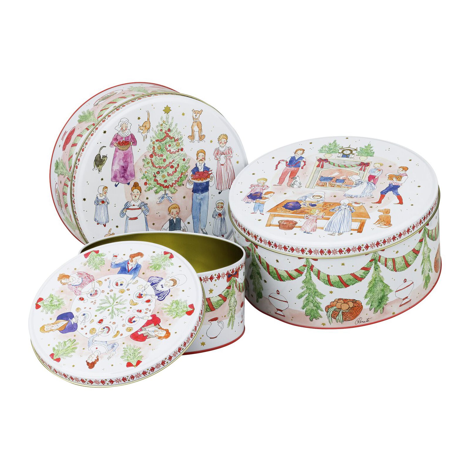 Set 3 biscuit tins image number null