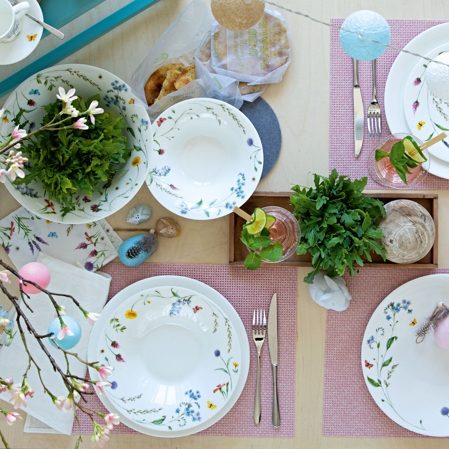 Hutschenreuther Porcelain, Plate 27 cm flat, Nora Spring Vibes