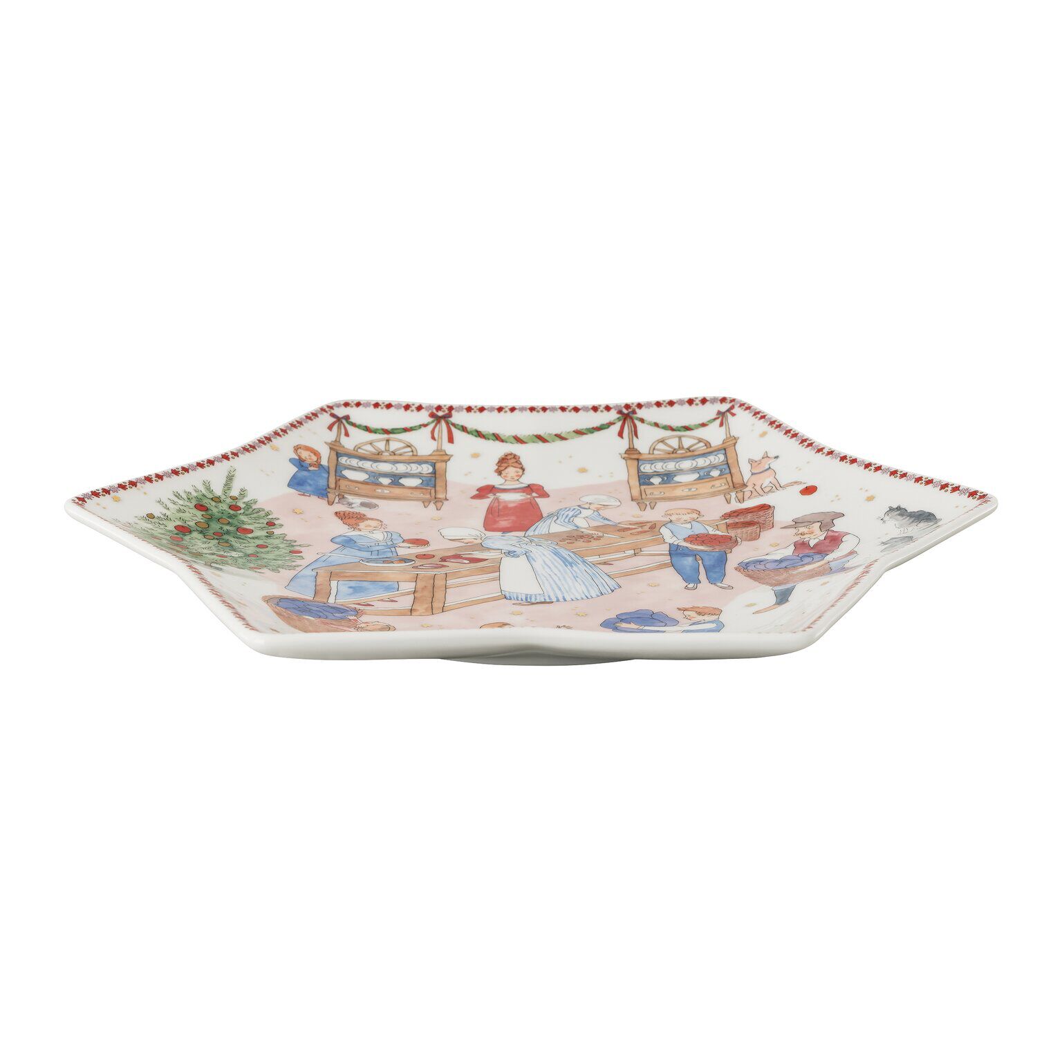 Hutschenreuther Porcelain, Tray star-shaped 34 cm, Collector's