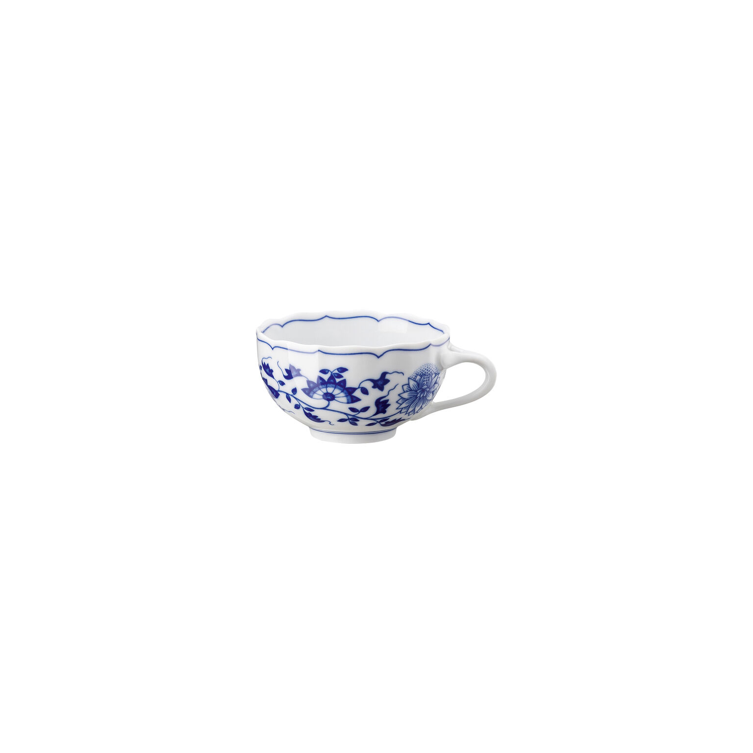 Service à Café Hutschenreuther – Tasse, Soucoupe Et Plat à Gâteau – Décor Floral Or