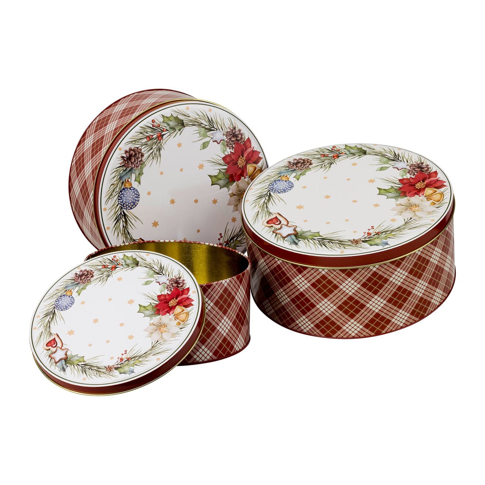 Set 3 biscuit tins image number null