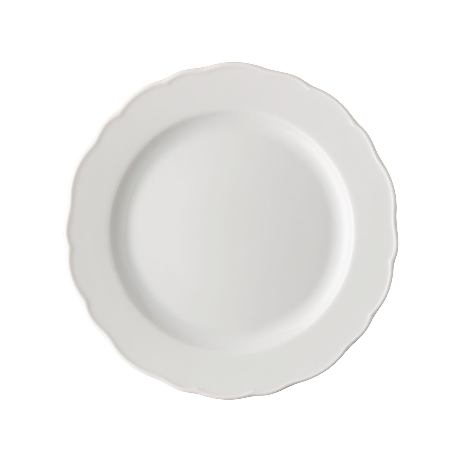 HUTSCHENREUTHERディナー プレート 25センチ6枚セット ドイツ製 Hutschenreuther Porcelain, Rim plate 27 cm, Maria Theresia White