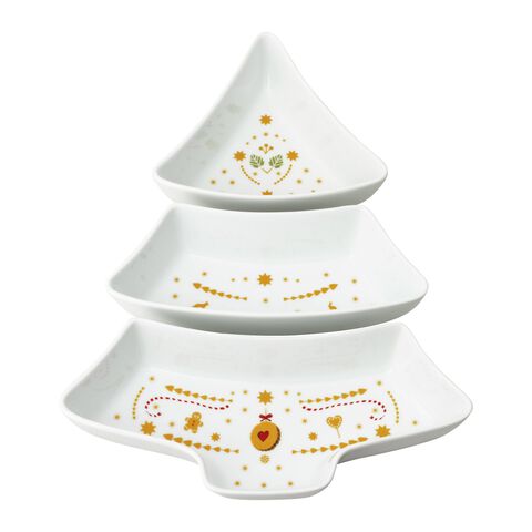 Set 3 coppe albero di Natale
